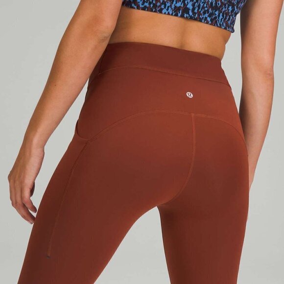 NWT Lululemon Power Thru High-Rise Tight 25" Date Brown Sz 4 - Picture 3 of 9